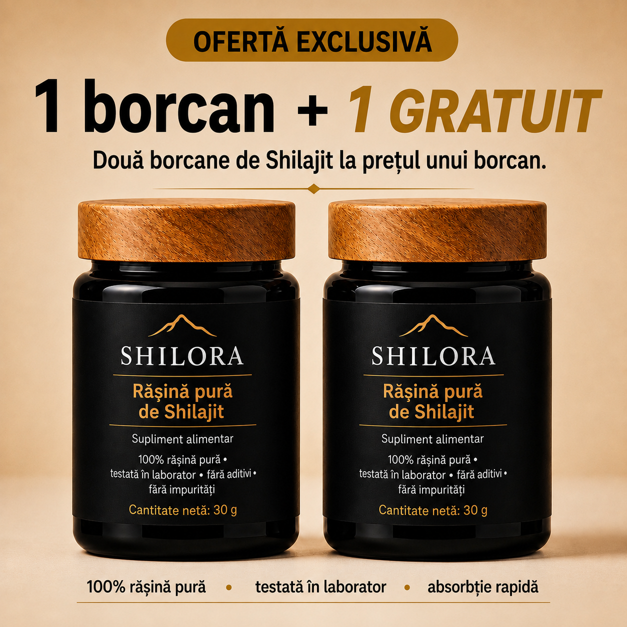 Rășină din silajit pur din Himalaya – Shilora®