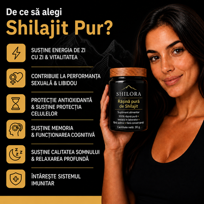 Rășină din silajit pur din Himalaya – Shilora®