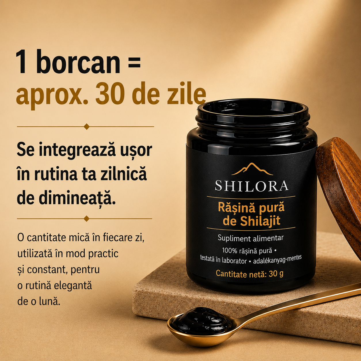 Rășină din silajit pur din Himalaya – Shilora®